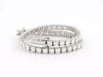 Armband - 14 karaat Witgoud - 4.09ct. tw. Diamant, Sieraden, Tassen en Uiterlijk, Armbanden, Nieuw
