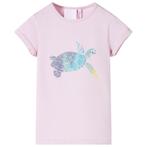 vidaXL Kindershirt 128 lila, Verzenden, Nieuw