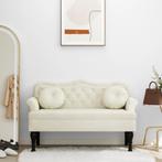 vidaXL Bankje met kussens 120,5x65x75 cm fluweel, Huis en Inrichting, Banken | Bankstellen, Verzenden, Nieuw, Stof, Minder dan 150 cm