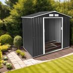 Tuinhuis met zadeldak - grijs/wit, Tuin en Terras, Overige Tuin en Terras, Verzenden, Nieuw