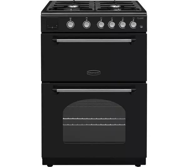 Rangemaster Cla60ngfbl/c - Gasfornuis - 60 cm - Zwart, Witgoed en Apparatuur, Fornuizen, Nieuw, 85 tot 90 cm, Ophalen of Verzenden
