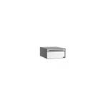 Systeembrievenbus Allux PC1 voor/achter alumiumgrijs RAL9006, Tuin en Terras, Brievenbussen, Verzenden, Nieuw