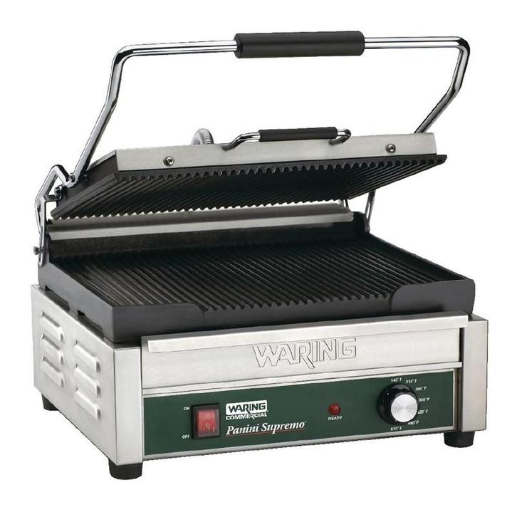 Waring dubbele paninigrill - groef/groef, Zakelijke goederen, Horeca | Keukenapparatuur, Verzenden
