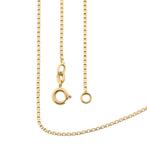 18 Krt. gouden Venetiaanse schakel ketting | 63 cm, Sieraden, Tassen en Uiterlijk, Kettingen, Ophalen of Verzenden, Gebruikt, Overige kleuren