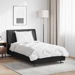 vidaXL Dekbed Set met kussen 2 pcs Wit Microfibre, Verzenden, Nieuw, Wit