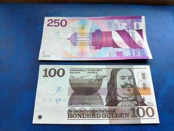 Nederland. - 100 and 250 Gulden - Various Dates (Zonder beschikbaar voor biedingen