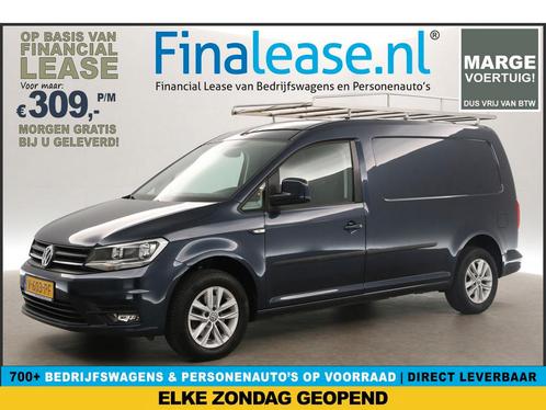 Volkswagen Caddy Maxi 2.0 TDI L2H1 MARGE Airco PDC €309pm, Auto's, Bestelauto's, Lease, Handgeschakeld, Diesel, Volkswagen, Blauw