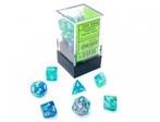 Mini Polydice Dobbelsteen Set Blauw (7 stuks) | Chessex -, Verzenden, Nieuw