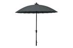 4-Seasons stokparasol Shanghai 300 cm charcoal, Tuin en Terras, Verzenden, Nieuw, Stokparasol, Kantelbaar