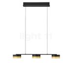 Hell Mesh Hanglamp LED 3-lichts, zwart/goud (Hanglampen), Huis en Inrichting, Lampen | Hanglampen, Verzenden, Nieuw