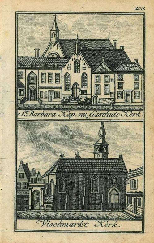 Zicht op Middelburg, Antiek en Kunst, Kunst | Etsen en Gravures