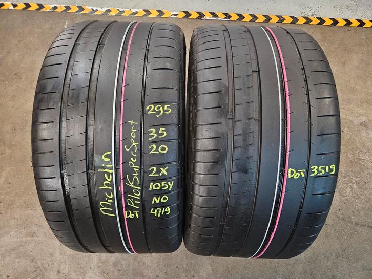 295/35/20 105Y NO MICHELIN ZOMERBANDEN 6,2MM PROFIEL 2X, Auto-onderdelen, Banden en Velgen, 20 inch, Erkend duurzaam, Zomerbanden