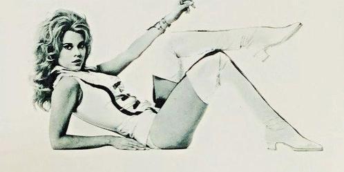 Barbarella - Jane Fonda - Signed 20x25 cm Photo - with, Verzamelen, Film en Tv