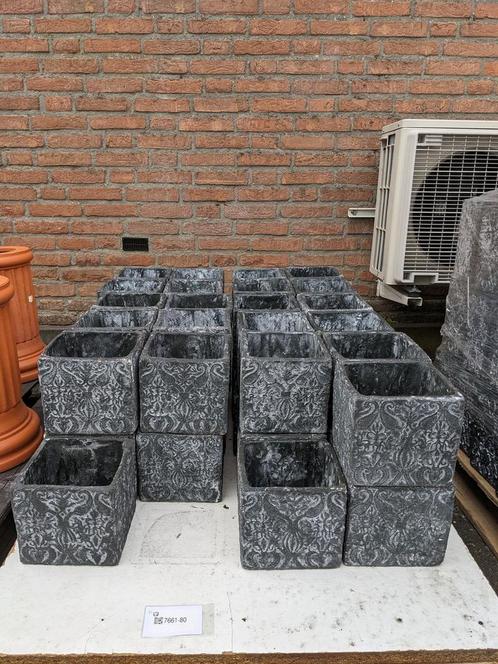 ca. 44x Bloempot zwart, Tuin en Terras, Bloempotten
