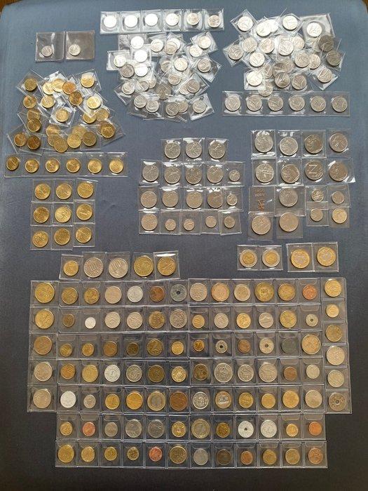 Italië, wereld. Collection of coins 242 Monete 1924/1999, Postzegels en Munten, Munten | Europa | Niet-Euromunten