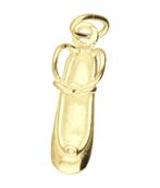 Gouden Balletschoen enkelstrik ketting hanger, Verzenden, Nieuw