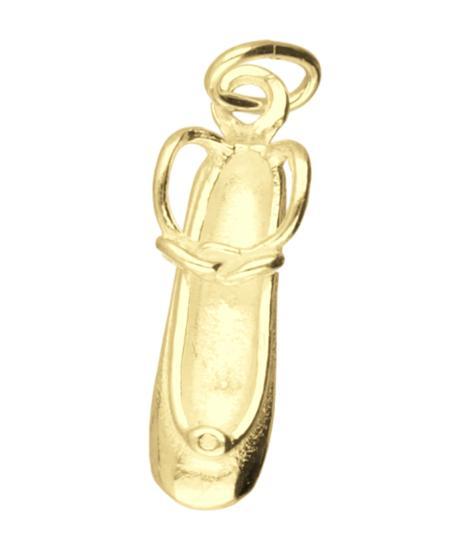 Gouden Balletschoen enkelstrik ketting hanger, Sieraden, Tassen en Uiterlijk, Kettinghangers, Verzenden