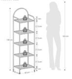Boekenkast Goud met Glas – 5 Niveaus, Elegant en Modern, Huis en Inrichting, Verzenden, Nieuw