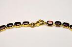 Armband - 14 karaat Geel goud Granaat, Sieraden, Tassen en Uiterlijk, Armbanden, Nieuw