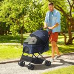 TRUUSK Huisdierwagen Katzenbuggy Oxford Blauw - Opvouwbaar -, Dieren en Toebehoren
