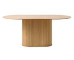 Eettafel Nola ovaal 180x95 cm eiken - Naturel, Huis en Inrichting, Tafels | Eettafels, Ophalen of Verzenden, Nieuw