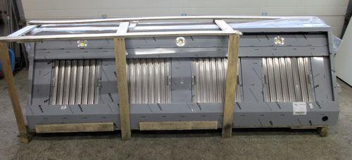 RVS Afzuigkap met 4 filters, wandmodel, B240 x D70 x H54cm,, Zakelijke goederen, Horeca | Keukenapparatuur, Gebruikt