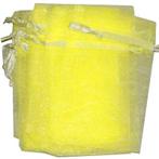 Organza zakjes - geel 10x15 cm - 100 stuks / cadeauzakjes