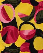 Viscose Satijn Abstract Lime, Nieuw, Groen