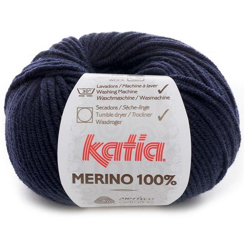 Katia Concept Merino 100% - 05 marineblauw - Wol Garen, Hobby en Vrije tijd, Breien en Haken, Ophalen of Verzenden