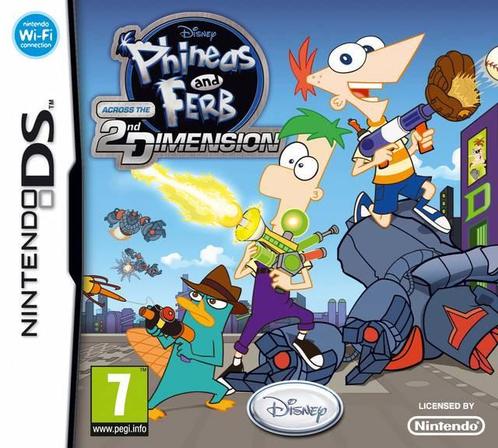 Phineas and Ferb Across the 2nd Dimension (Nintendo DS), Spelcomputers en Games, Games | Nintendo DS, Gebruikt, Vanaf 3 jaar, Verzenden
