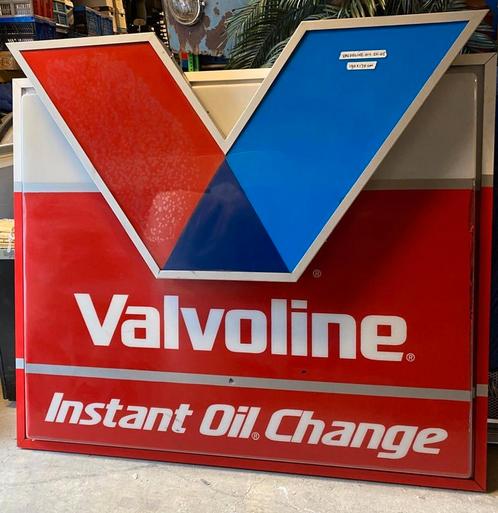 Originele Valvoline Oil Lichtbak Plaat 190 x 170 cm, Verzamelen, Merken en Reclamevoorwerpen, Ophalen