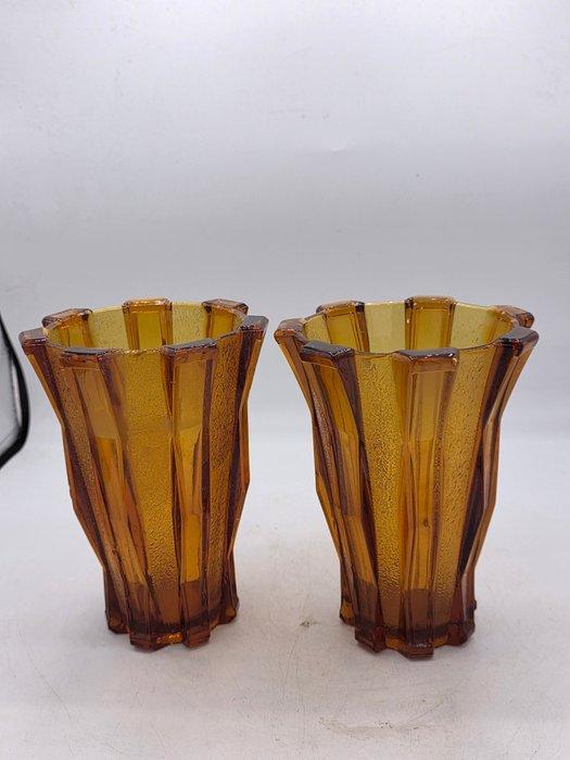 verrerie Scailmont - Henri Heemskerk - Vaas (2) - Glas, Antiek en Kunst, Antiek | Glas en Kristal