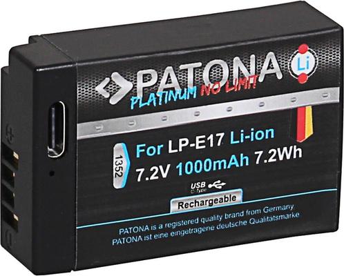 Canon LP-E17 accu met USB-C (Patona Platinum), Audio, Tv en Foto, Accu's en Batterijen, Nieuw, Verzenden