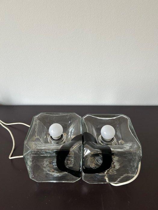 Tafellamp (2) - Glas, Staal, Antiek en Kunst, Antiek | Lampen