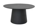 Ronde eettafel Drum - 120x120x77 - zwart - Mangohout, Ophalen of Verzenden, Nieuw