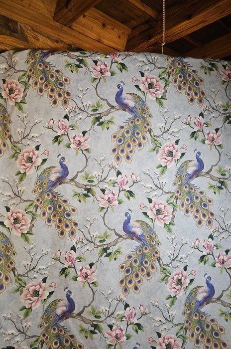 Art Nouveau stof met pauwen en bloemen - Artmaison klassieke, Antiek en Kunst, Kunst | Designobjecten