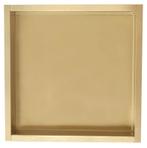 Sani Royal Inbouwnis Goud Geborsteld 30x30x7 cm, Doe-het-zelf en Verbouw, Sanitair, Nieuw