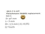 micromotor G0.5-7-3-12T tandwiel voor Fleischmann, Hobby en Vrije tijd, Modeltreinen | H0, Overige merken, Gelijkstroom, Verzenden