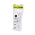 Benson Stekkerdoos met schakelaar - 4-voudig - 3 meter -..., Ophalen of Verzenden, Nieuw