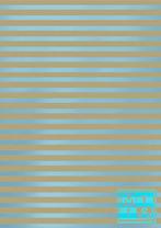 Inpakpapier metallic gestreept K401310-6 MTpapier - Breedte, Ophalen of Verzenden, Nieuw, Overige typen