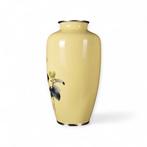 Japanse cloisonné emaille vaas met bloemmotief – Showa-era, Antiek en Kunst