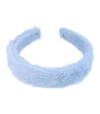 Haarband Diadeem 3cm – Fluffy Teddy Imitatiebont – Blauw, Sieraden, Tassen en Uiterlijk, Nieuw