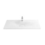 Wastafel BWS Pion 119,8x53cm Wit, Doe-het-zelf en Verbouw, Sanitair, Ophalen of Verzenden, Nieuw, Overige typen