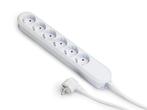 Bachmann Smart 6x230V 5M Kabel Met RA Stekker Wit (Europese, Doe-het-zelf en Verbouw, Elektra en Kabels, Verzenden, Nieuw, Overige typen