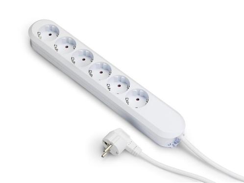 Bachmann Smart 6x230V 5M Kabel Met RA Stekker Wit (Europese, Doe-het-zelf en Verbouw, Elektra en Kabels, Overige typen, Nieuw