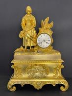 Figurale pendule Louis Philippe - Verguld brons - 1800-1850, Antiek en Kunst