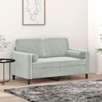 vidaXL Tweezitsbank met sierkussens 120 cm fluweel, Verzenden, Minder dan 150 cm, Stof, Nieuw