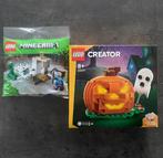 Lego - 40687 Halloween pompoen + 30647 Minecraft the, Nieuw