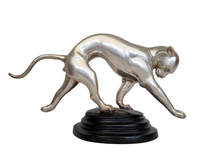 Beeldje - Art deco tiger - Brons, Antiek en Kunst, Kunst | Designobjecten