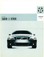 2004 VOLVO S60 R / V70 R BROCHURE NEDERLANDS, Nieuw, Author, Volvo